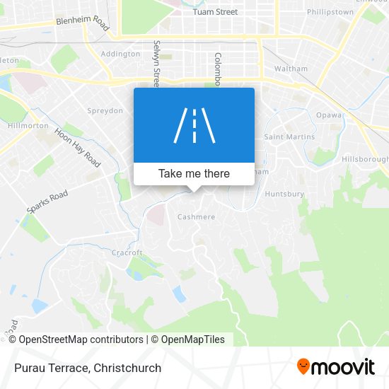 Purau Terrace map