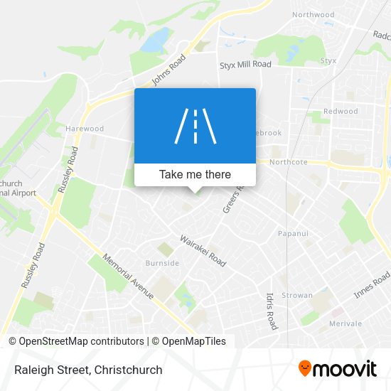 Raleigh Street map