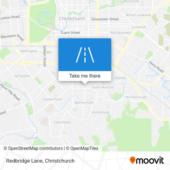 Redbridge Lane map