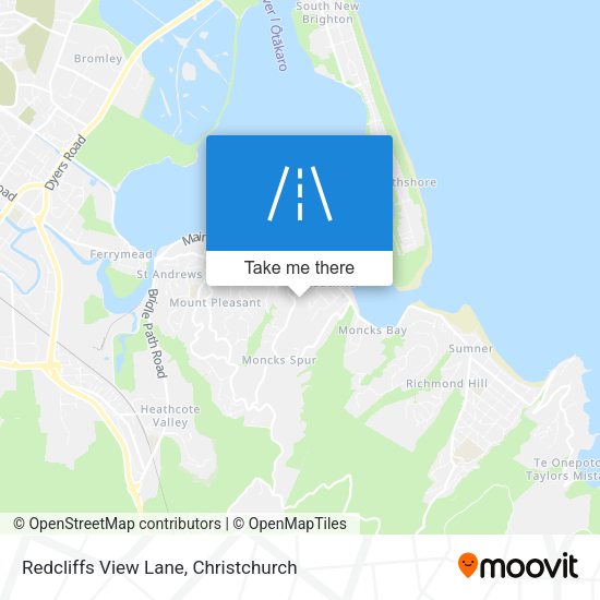 Redcliffs View Lane map