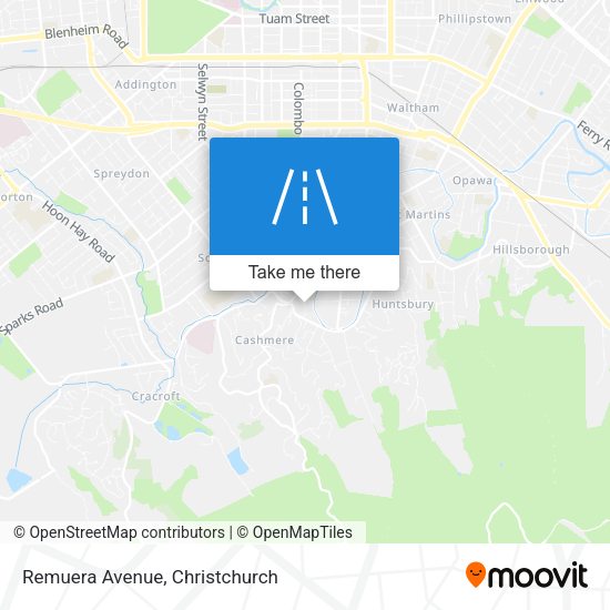 Remuera Avenue map