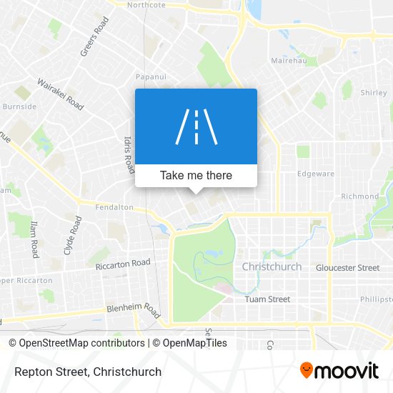 Repton Street map