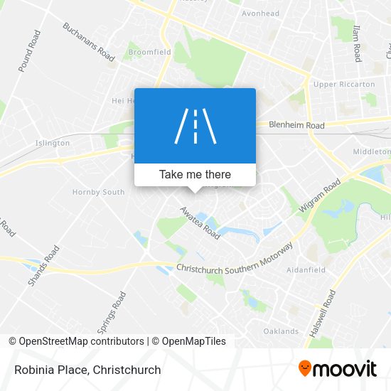 Robinia Place map
