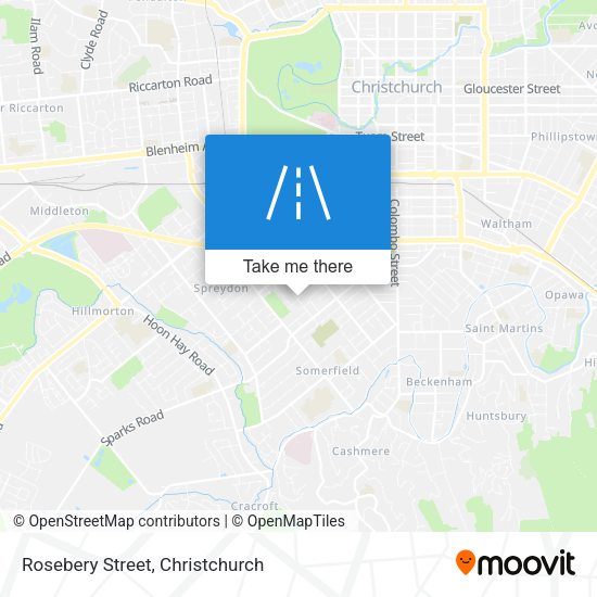 Rosebery Street map