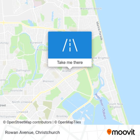 Rowan Avenue map