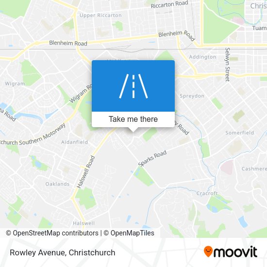 Rowley Avenue map