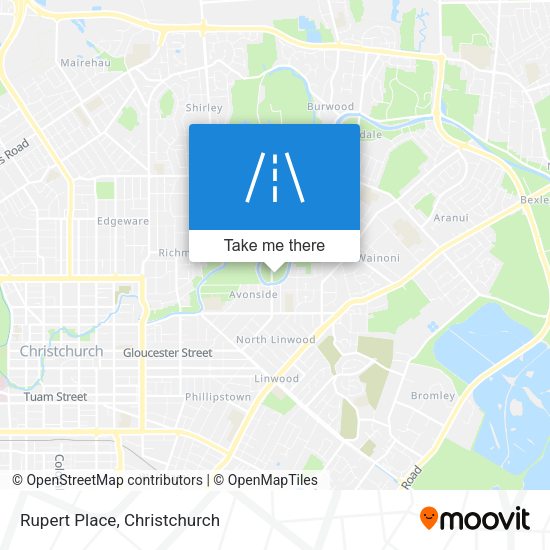 Rupert Place map