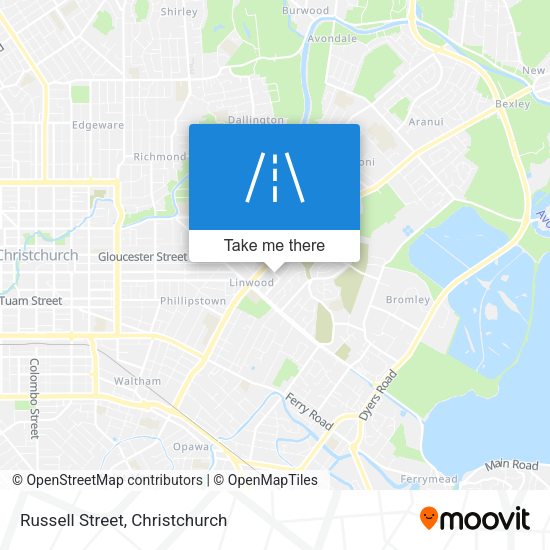 Russell Street map