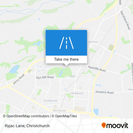 Ryjac Lane map