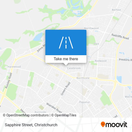 Sapphire Street map