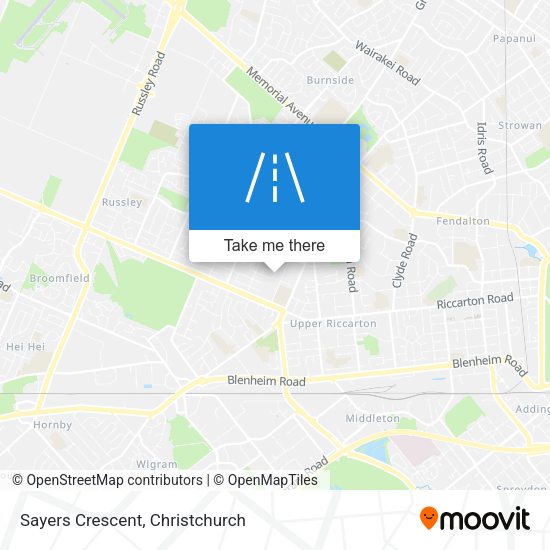 Sayers Crescent map