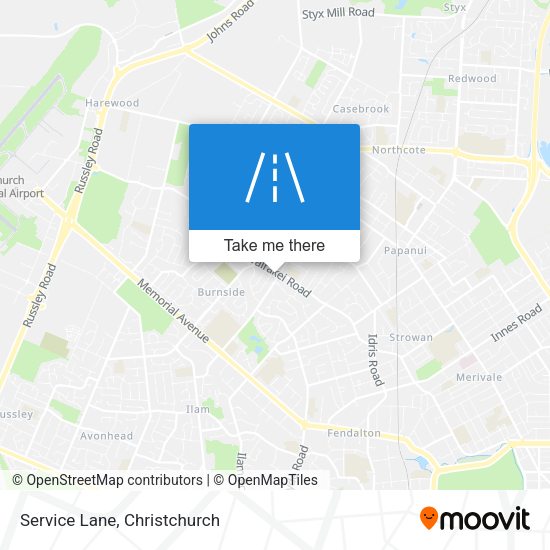 Service Lane map