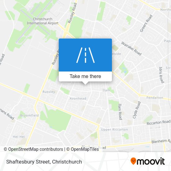 Shaftesbury Street map