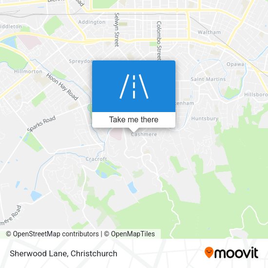 Sherwood Lane map
