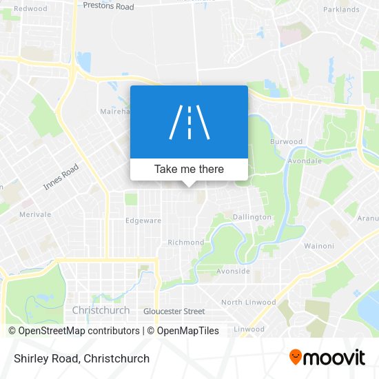 Shirley Road map