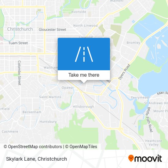 Skylark Lane map