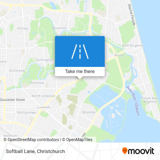Softball Lane map