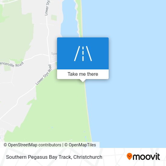 Southern Pegasus Bay Track map