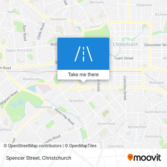 Spencer Street map