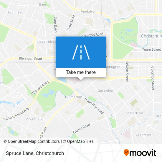 Spruce Lane map