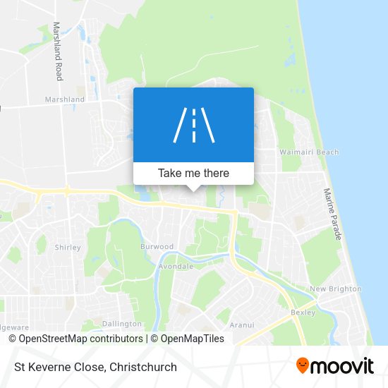 St Keverne Close map