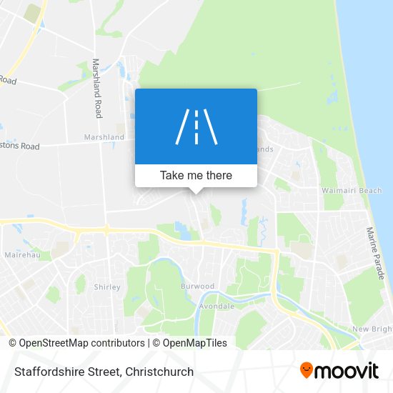 Staffordshire Street map