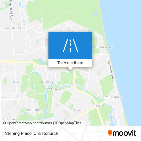 Stening Place map