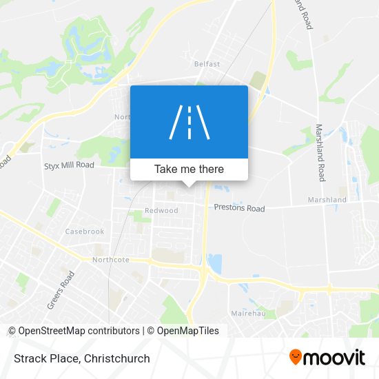 Strack Place map