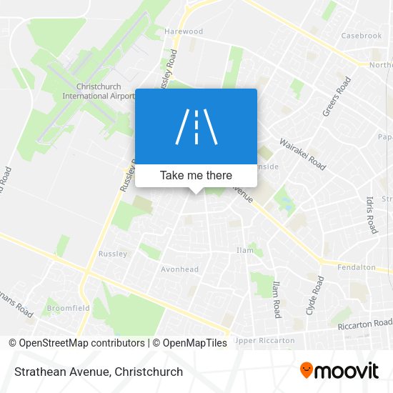 Strathean Avenue map