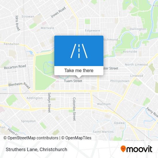 Struthers Lane map