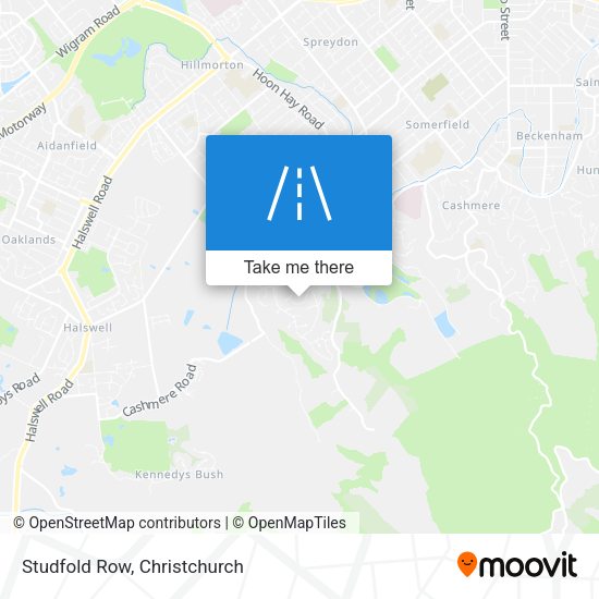 Studfold Row map