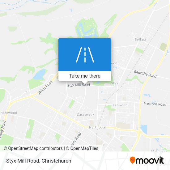 Styx Mill Road map