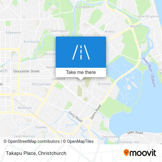 Takapu Place map