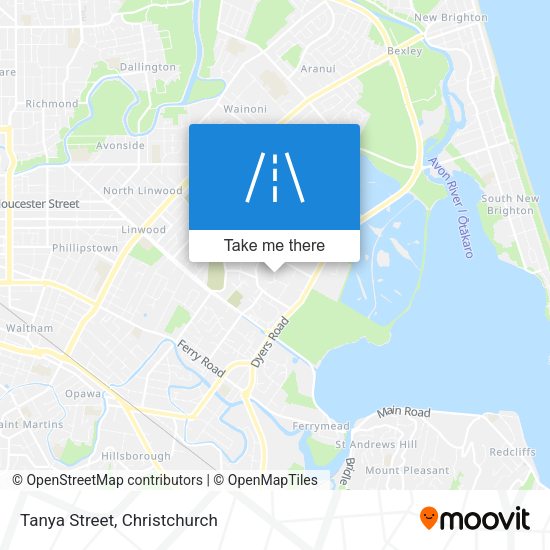 Tanya Street map