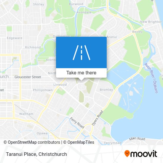 Taranui Place map