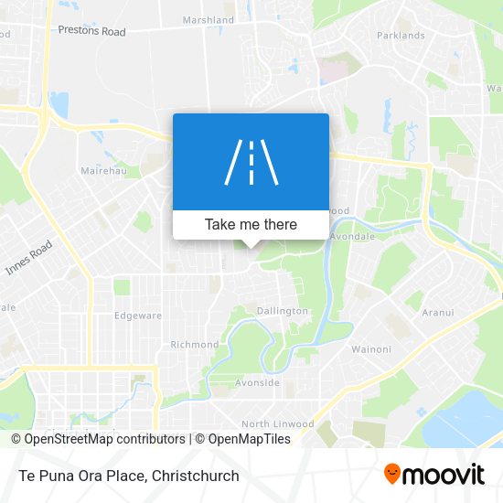 Te Puna Ora Place map