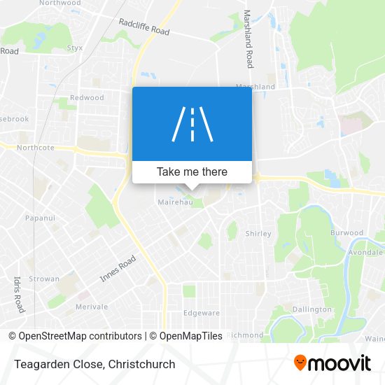 Teagarden Close map