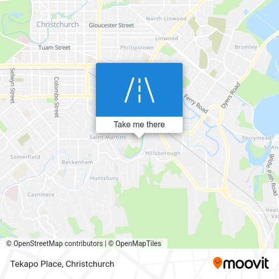 Tekapo Place map