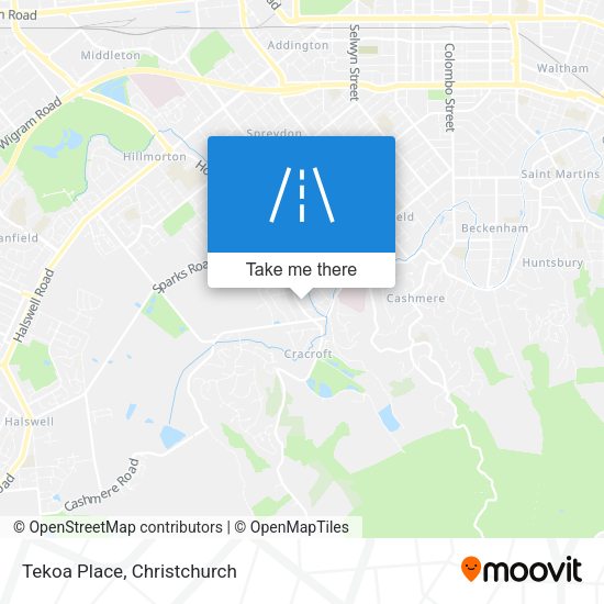 Tekoa Place map
