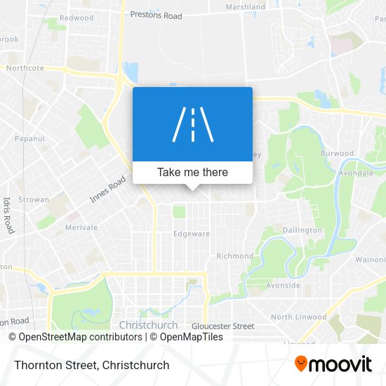 Thornton Street map