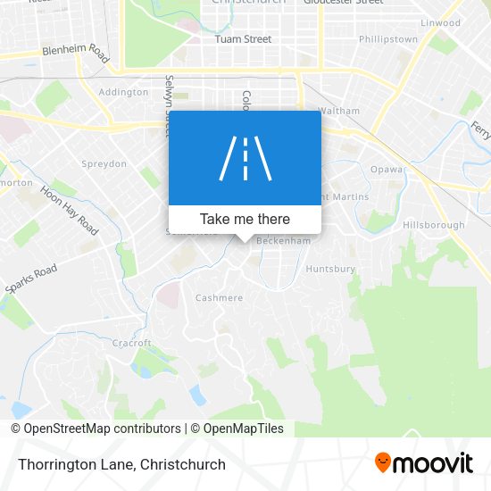 Thorrington Lane map