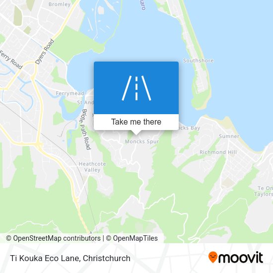 Ti Kouka Eco Lane map