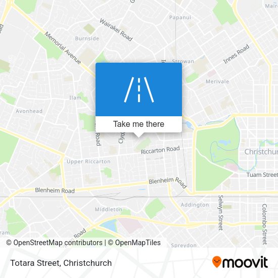Totara Street map
