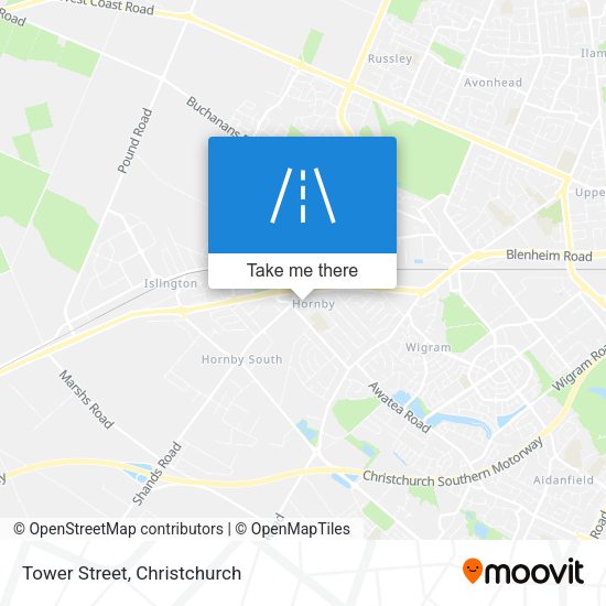 Tower Street map