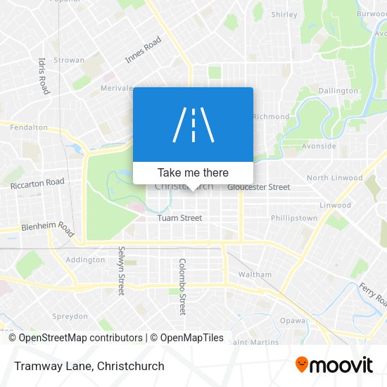 Tramway Lane map