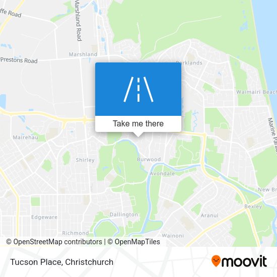 Tucson Place map