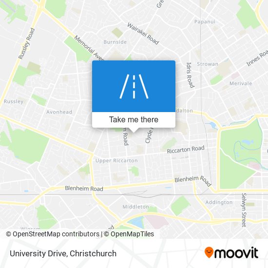 University Drive map