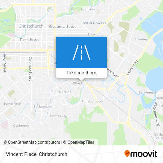 Vincent Place map