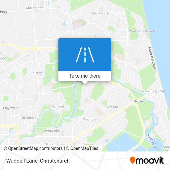 Waddell Lane map