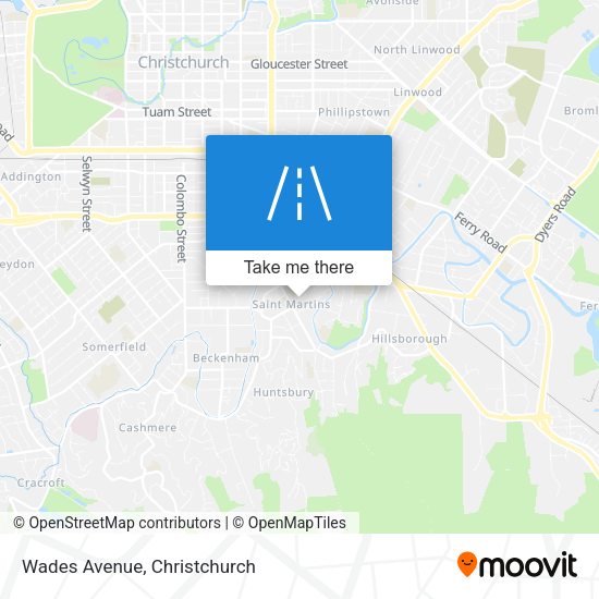 Wades Avenue map